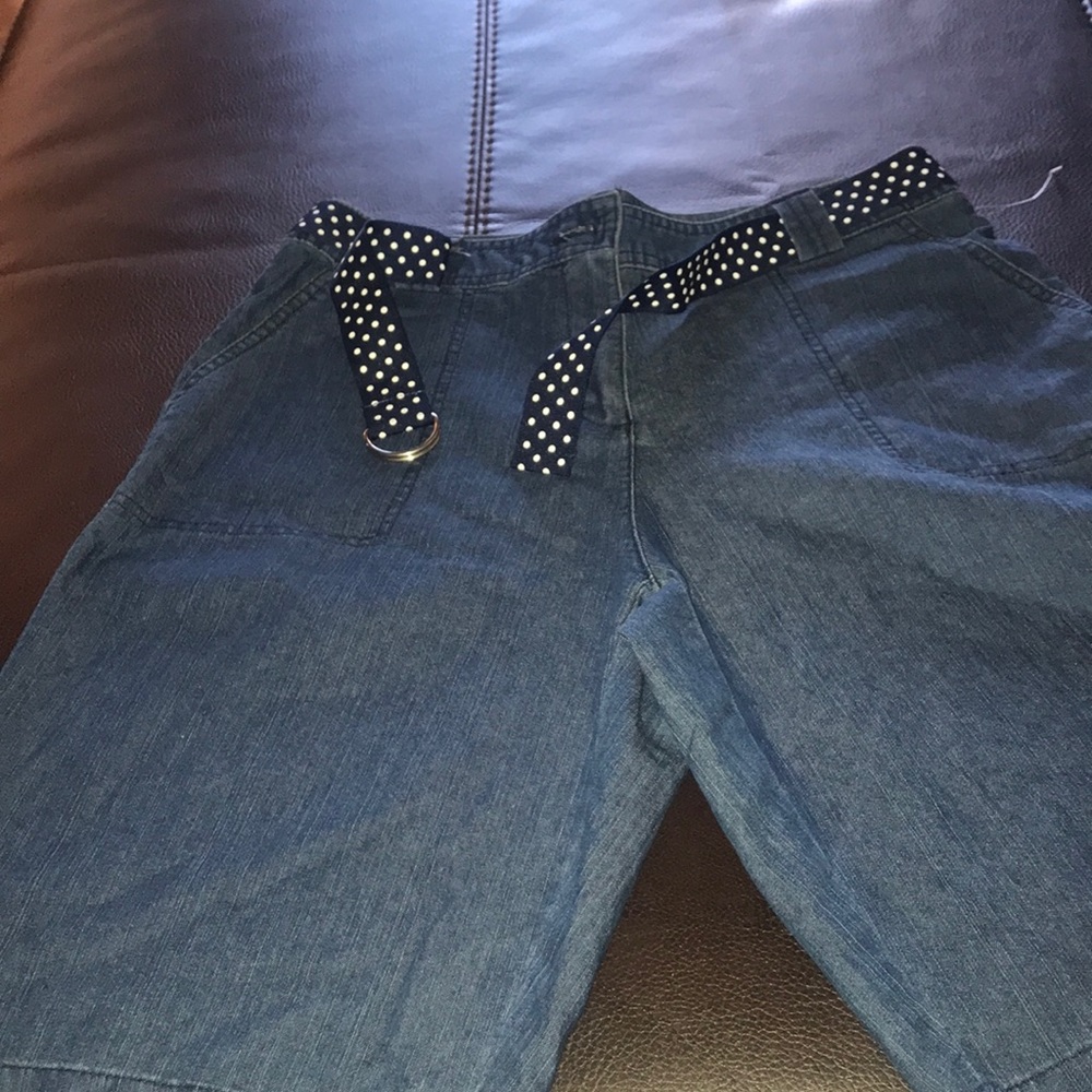 Denim blue shorts